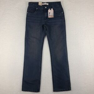 Levi's 514 Jeans Boys 18 REG 29x31 Blue Straight Dark Wash Denim NWT NEW